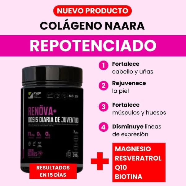 RENOVA+ TU DOSIS DIARIA DE JUVENTUD Y VITALIDAD